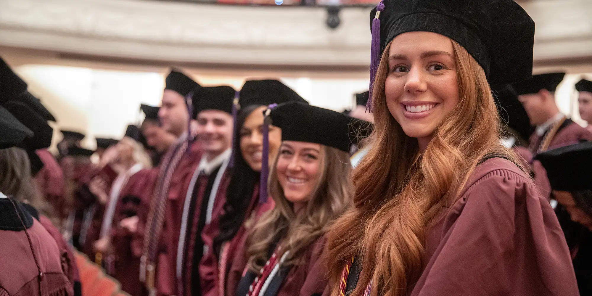 Law students at commencement ceremony