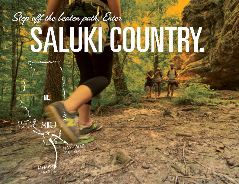 Step off the beaten path, Enter Saluki Country.
