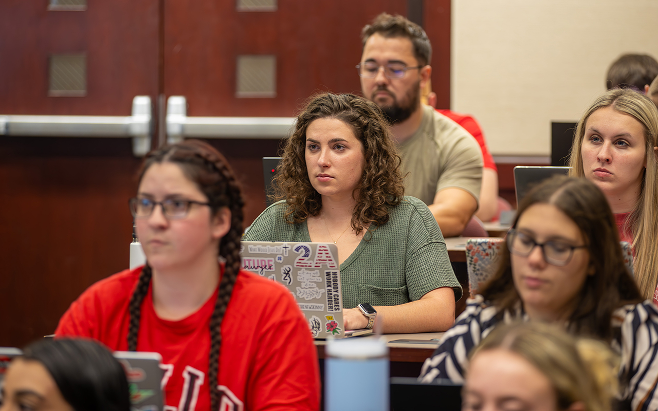 SIU law students listen to a lecture