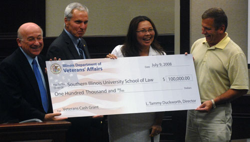 Presentation of the $100,000 grant for the Veterans Legal Assistance Program, 2008
