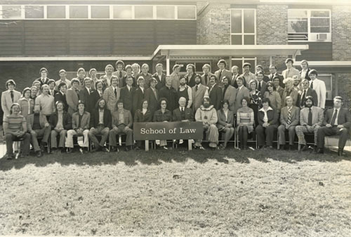 Group photo of the Charter Class, 1976