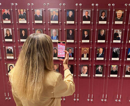 The Hall of Judges at SIU Law