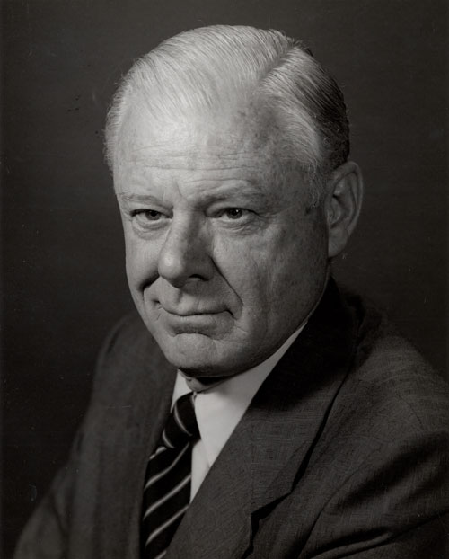 Portrait of founding dean Hiram H. Lesar